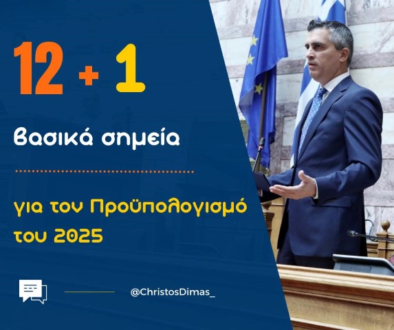 Χρ. Δήμας | 12+1 σημεία που δείχνουν πως η Ελλάδα του 2024 δεν μοιάζει σε τίποτα με εκείνη του 2019
