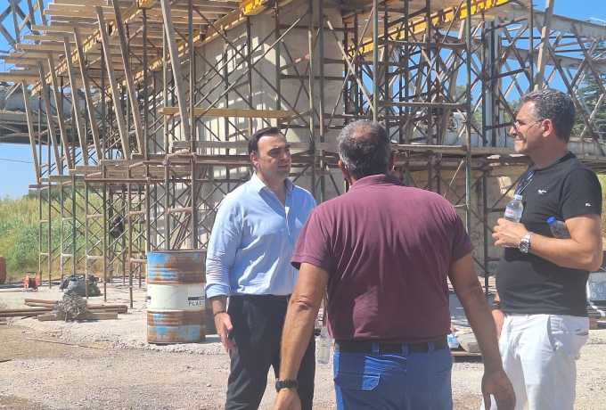 Αυτοψία του Αντιπεριφερειάρχη Θεόδωρου Βερούτη σε εργοτάξια της Λακωνίας