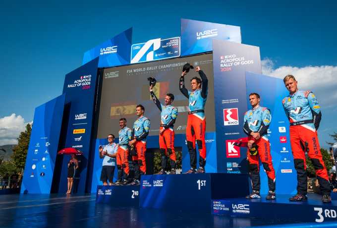 «1-2-3» για τη Hyundai με ηγέτη τον Thierry Neuville