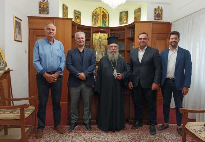 Συνάντηση του Περιφερειάρχη με τον Σεβασμιώτατο Μητροπολίτη κ.κ. Ευστάθιο στη Σπάρτη