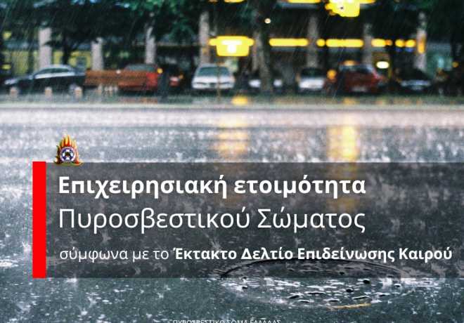 Πυροσβεστικό Σώμα Ελλάδας  | Οδηγίες Προστασίας  Επιδείνωσης του καιρού  