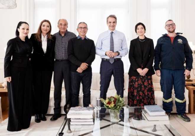 Συνάντηση του Πρωθυπουργού Κυριάκου Μητσοτάκη με εκπροσώπους εθελοντικών οργανώσεων με αφορμή τη Διεθνή Ημέρα Εθελοντισμού