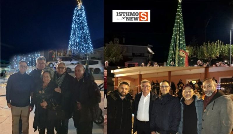 Στο άναμμα των Χριστουγεννιάτικων δέντρων σε Περιγιάλι και Ξυλοκέριζα ο Αντιδήμαρχος Γιάννης Τσάκωνας