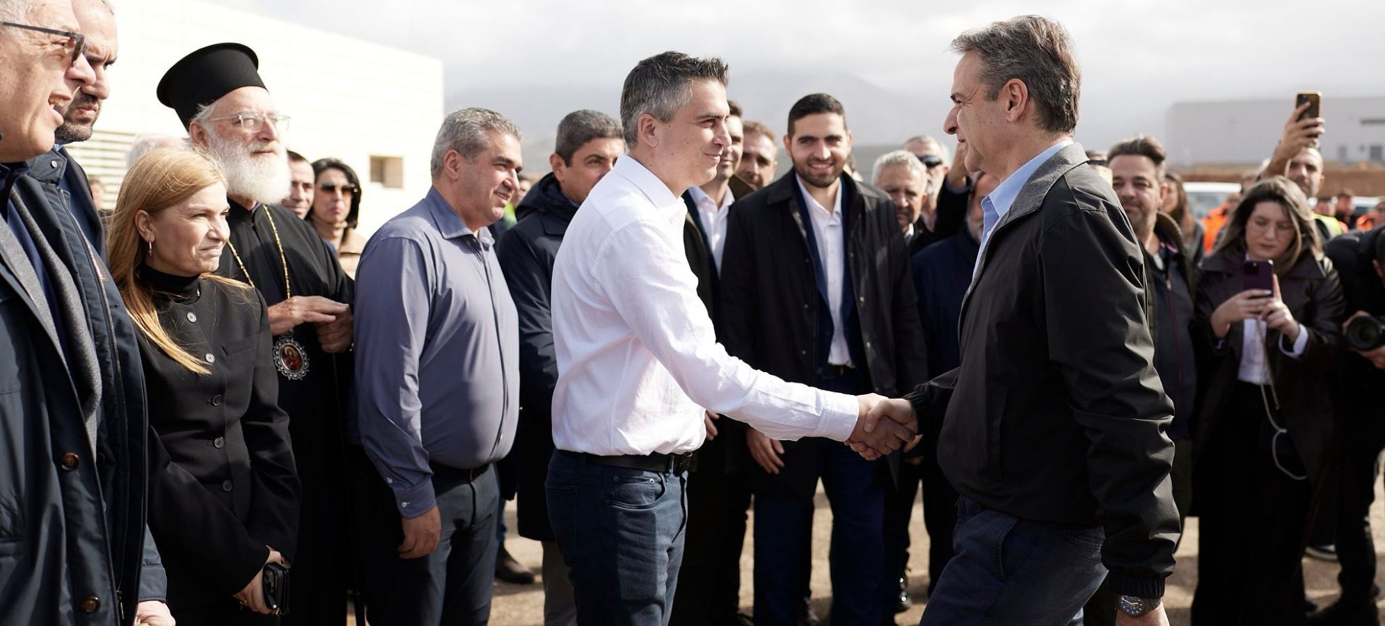 Επίσκεψη Μητσοτάκη – Δήμα στο εργοτάξιο του νέου αεροδρομίου Καστελλίου – Στο 67% η πρόοδος των εργασιών