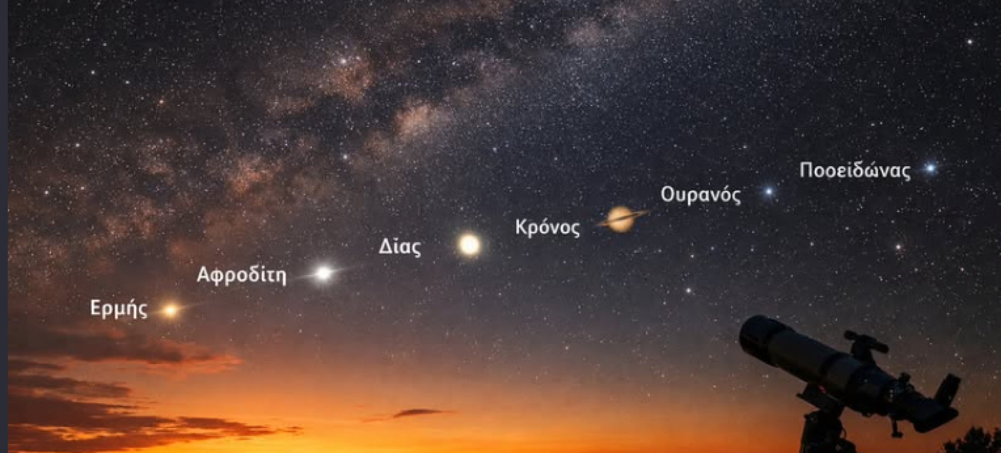 «Πλανητική παρέλαση»: Ευθυγράμμιση 6 πλανητών στον ουρανό στις 28 Φεβρουαρίου