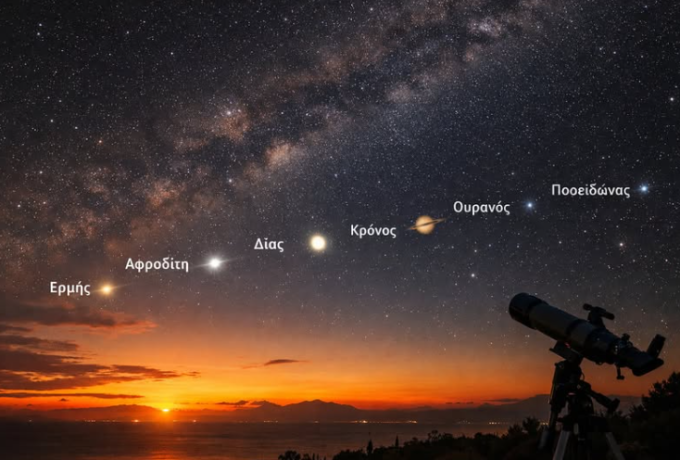 «Πλανητική παρέλαση»: Ευθυγράμμιση 6 πλανητών στον ουρανό στις 28 Φεβρουαρίου