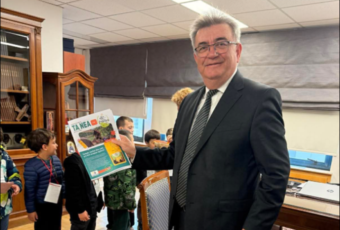 Νίκος Σταυρέλης: Δημιουργικές προτάσεις μαθητών στο Δημαρχείο Κορινθίων – Στο επίκεντρο πράσινο και Κυκλοφοριακό Πάρκο