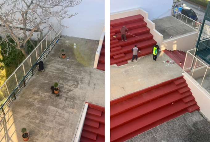 Παρέμβαση αναβάθμισης στο αίθριο του Δημαρχείου Κορίνθου – Σε τροχιά αξιοποίησης ο χώρος