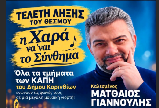 "Η Χαρά να ’ναι το Σύνθημα"- Απόψε η τελετή λήξης στα Περιβολάκια Κορίνθου