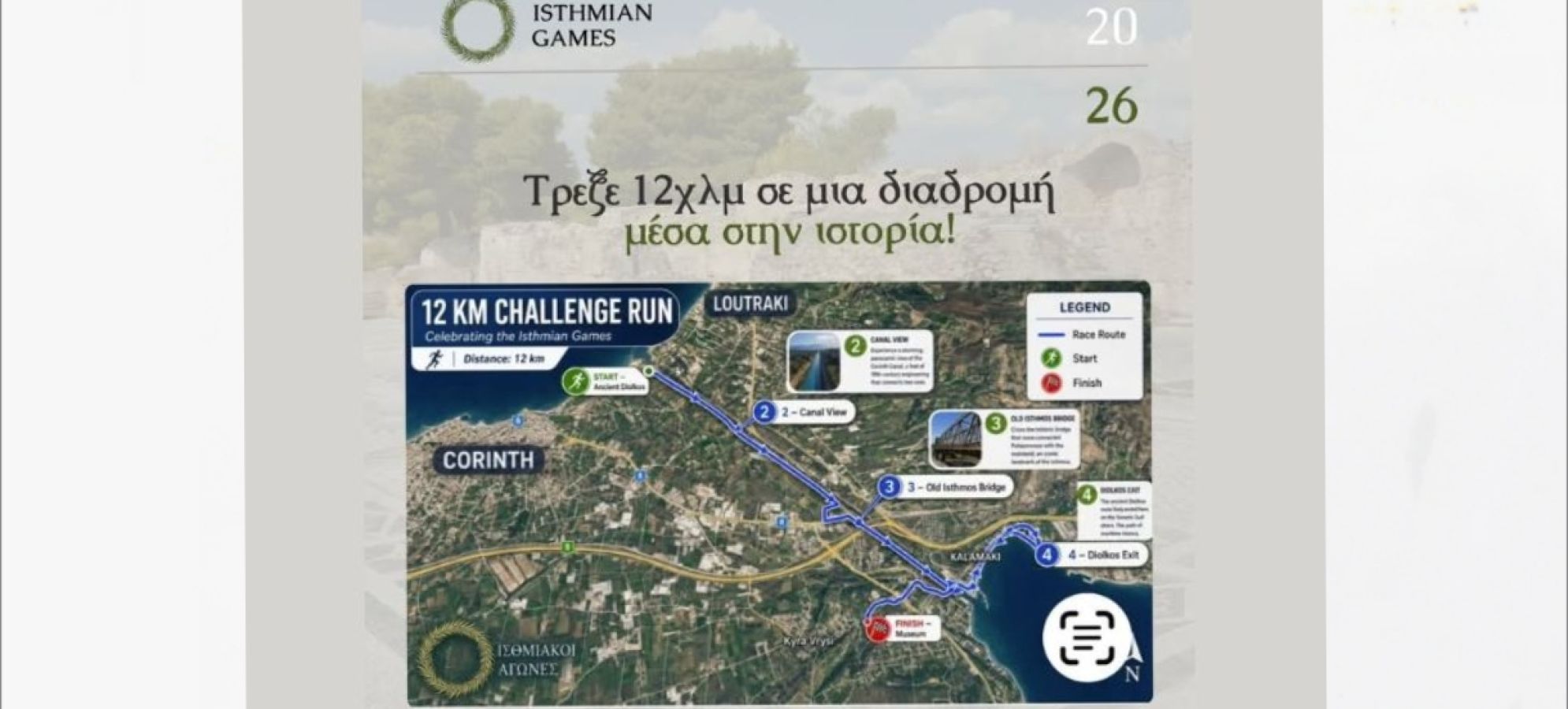 2οι Ισθμιακοί Αγώνες: 12 χλμ. μέσα στην ιστορία του Ισθμού