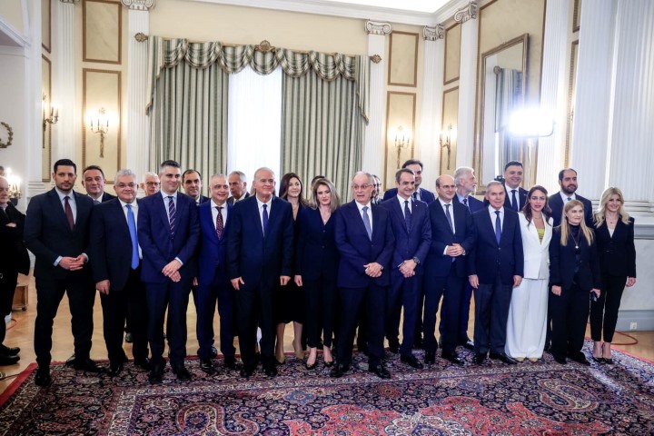 Ορκωμοσία των νέων Υπουργών και Υφυπουργών στο Προεδρικό Μέγαρο, Σάββατο 15 Μαρτίου 2025. (ΓΙΩΡΓΟΣ ΚΟΝΤΑΡΙΝΗΣ/EUROKINISSI)