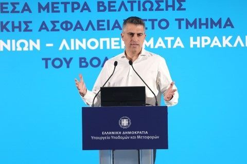 Χρίστος Δήμας: Από σήμερα ξεκινά η υλοποίηση έργων οδικής ασφάλειας στον Βόρειο Οδικό Άξονα της Κρήτης