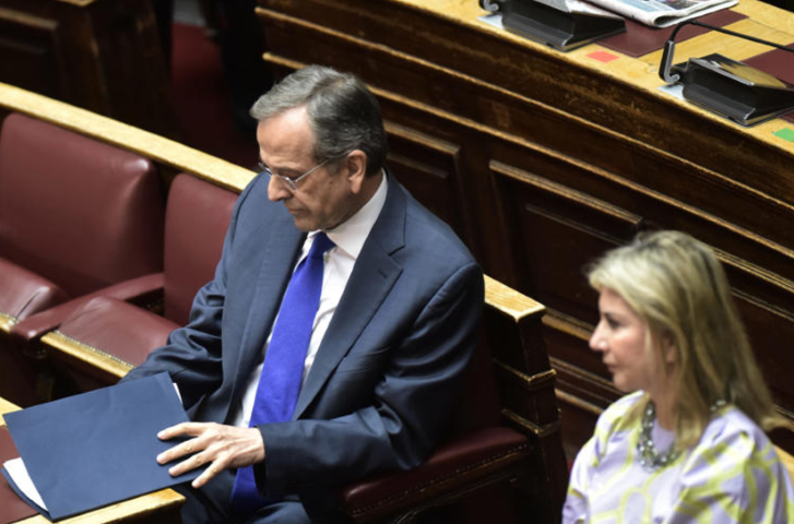 Βουλή: Η ανακοίνωση της διαγραφής Σαμαρά (ΒΙΝΤΕΟ)