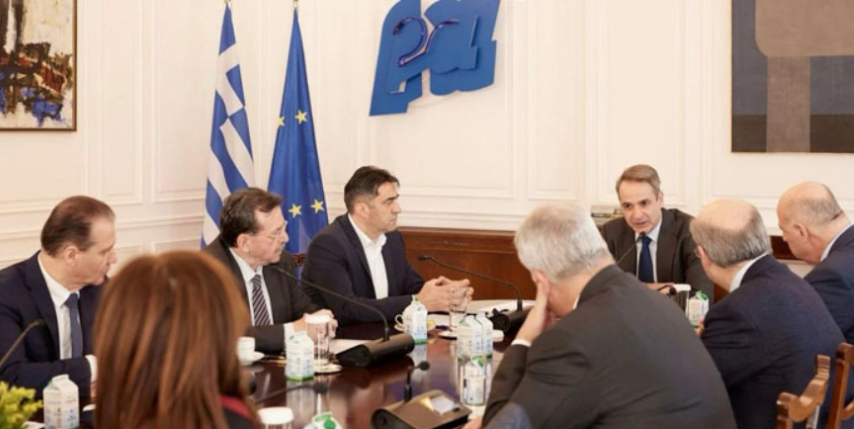 Συνάντηση Κυριάκου Μητσοτάκη με την  Εθνική Ένωση Αγροτικών Συνεταιρισμών