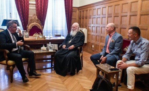Εθιμοτυπική Επίσκεψη Κορινθίων Δημάρχων στον Αρχιεπίσκοπο Ιερώνυμο εν όψει της εκλογής νέου Μητροπολίτη Κορίνθου