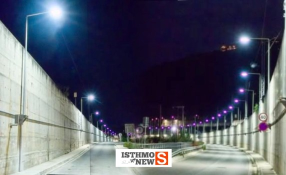 Ολοκληρώθηκε η εγκατάσταση δικτύου ηλεκτροφωτισμού στην περιφερειακή οδό του Δερβενίου