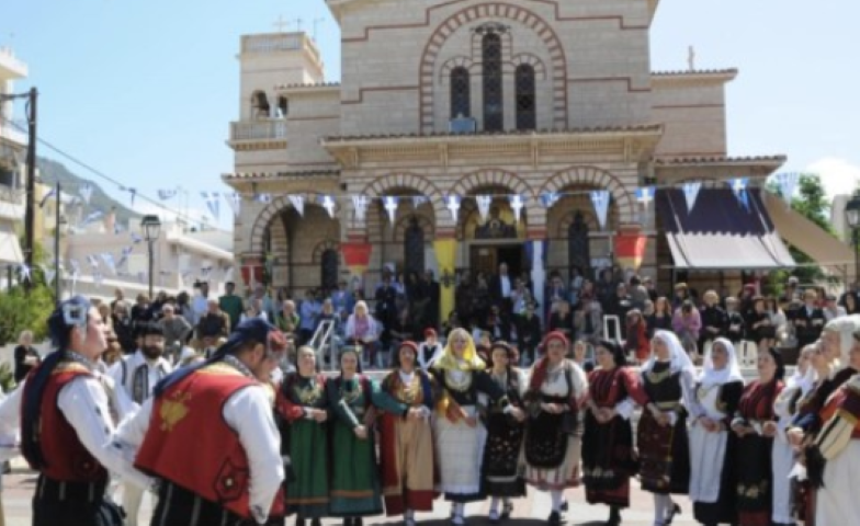 Παραδοσιακοί χοροί της Λαμπρής από τον  Πολιτιστικό Σύλλογο Λουτρακίου