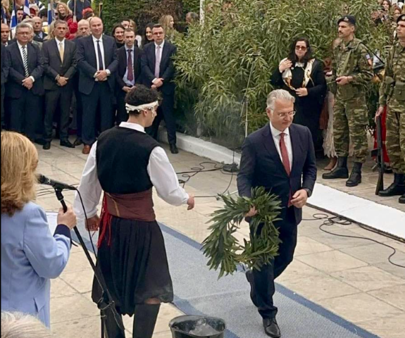 Μήνυμα Περιφερειάρχη Δ. Πτωχού από την Κόρινθο για την 25η Μαρτίου