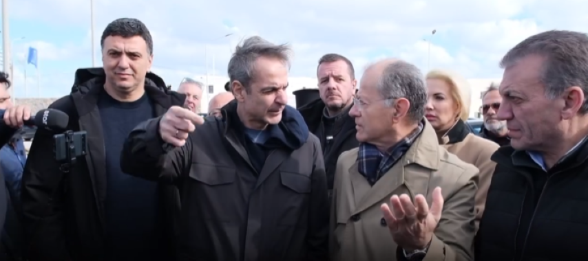 Ο πρωθυπουργός Κυριάκος Μητσοτάκης στη Σαντορίνη