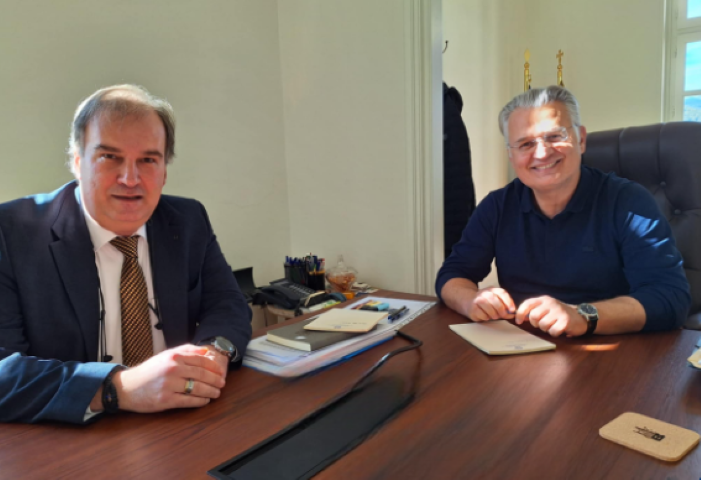 Συνάντηση του Περιφερειάρχη Πελοποννήσου Δημήτρη Πτωχού με τον Δήμαρχο Ξυλοκάστρου-Ευρωστίνης Βλάση Τσιώτο